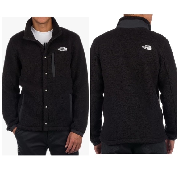 THE NORTH FACE Parkview Fleece Jacket MENS BLACK/GREY NWT SIZE LARGE